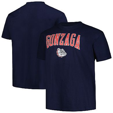 Men's Champion Navy Gonzaga Bulldogs Big & Tall Arch Over Logo T-Shirt