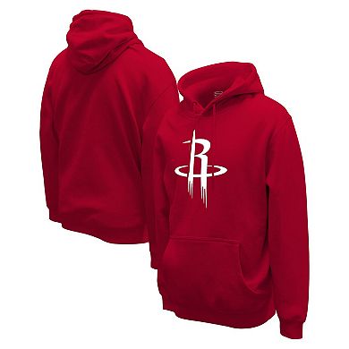 Unisex Stadium Essentials  Red Houston Rockets Primary Logo Pullover Hoodie