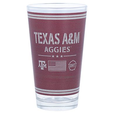 Texas A&M Aggies 16oz. OHT Military Appreciation Pint Glass