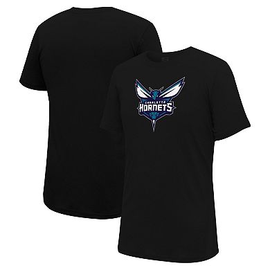 Unisex Stadium Essentials Black Charlotte Hornets Primary Logo T-Shirt