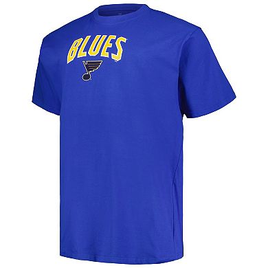 Men's Profile Blue St. Louis Blues Big & Tall Arch Over Logo T-Shirt