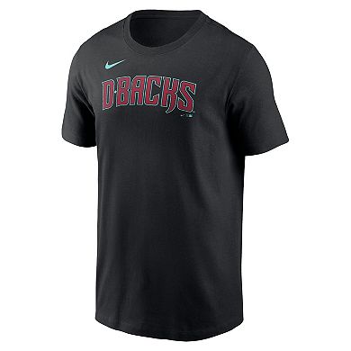 Men's Nike Black Arizona Diamondbacks Wordmark T-Shirt