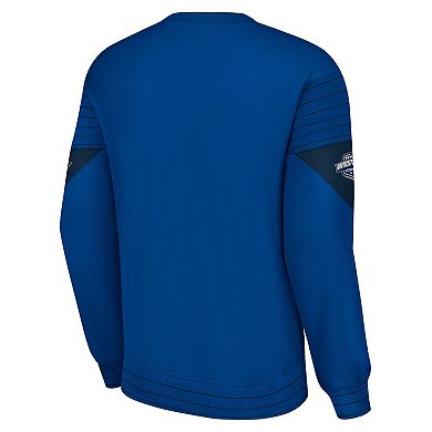 Men's Starter  Blue St. Louis Blues Faceoff Pullover Sweatshirt