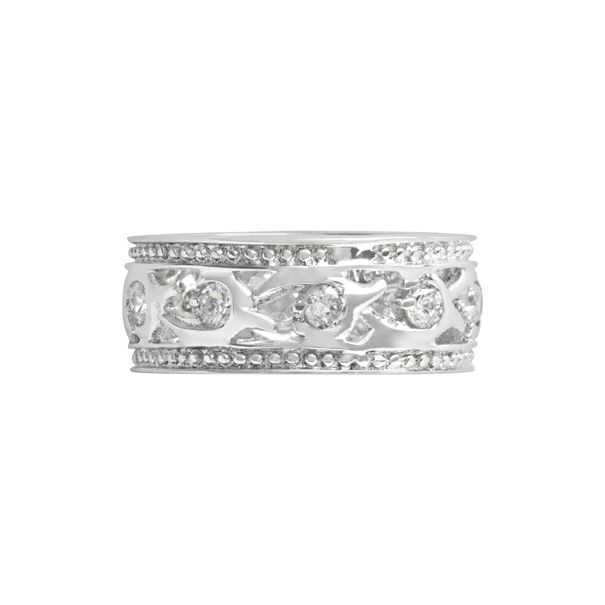 Traditions Jewelry Company Sterling Silver Textured Ring, Womens, Size: 5,