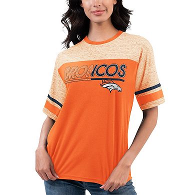 Women's G-III 4Her by Carl Banks Orange Denver Broncos Track T-Shirt