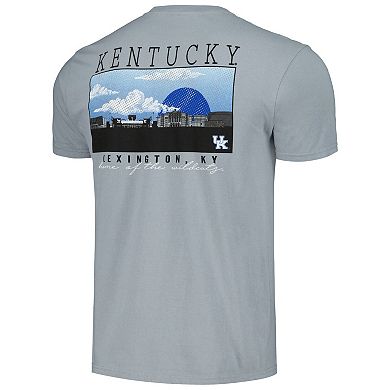 Men's Gray Kentucky Wildcats Campus Scene Comfort Colors T-Shirt