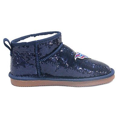 Women's Cuce Navy Tennessee Titans Sequin Ankle Boots