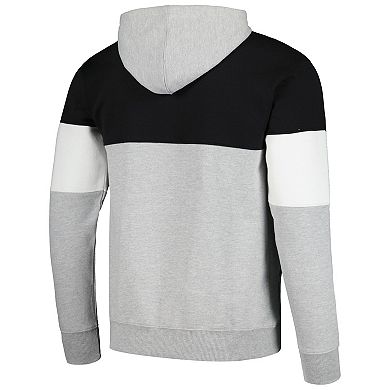 Men's Fanatics Branded Black Brooklyn Nets Contrast Pieced Pullover Hoodie