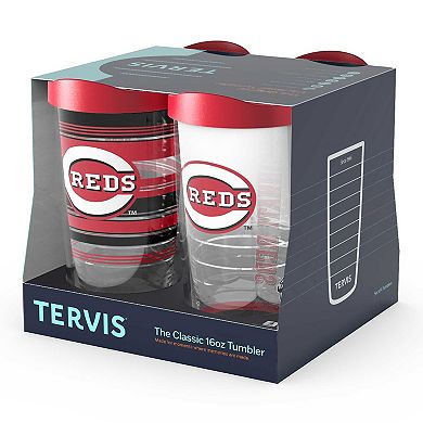 Tervis Cincinnati Reds Four-Pack 16oz. Classic Tumbler Set