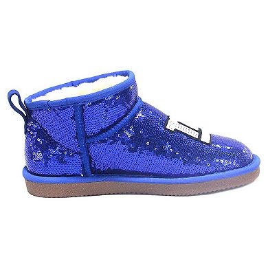 Women's Cuce  Royal New York Giants Sequin Ankle Boots