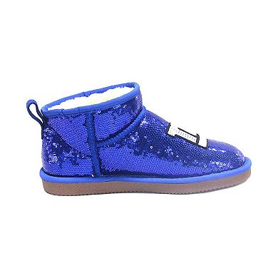 Women's Cuce Royal New York Giants Sequin Ankle Boots