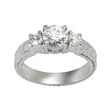 Traditions Jewelry Company Sterling Silver Cubic Zirconia Ring