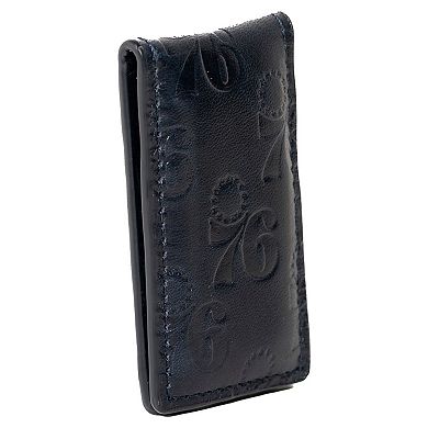 Lusso Navy Philadelphia 76ers Sammy Magnetic Money Clip