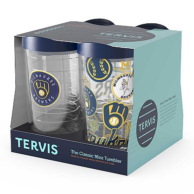 Tervis Milwaukee Brewers Four-Pack 16oz. Classic Tumbler Set