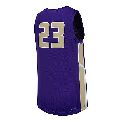 Men's Nike #23 Purple James Madison Dukes Replica Basketball Jersey