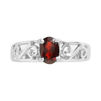 Traditions Jewelry Company Sterling Silver Garnet Ring