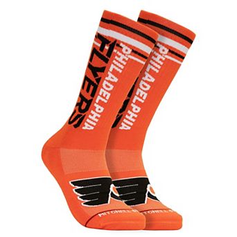 Men's Mitchell & Ness Orange Philadelphia Flyers Power Play Crew Socks