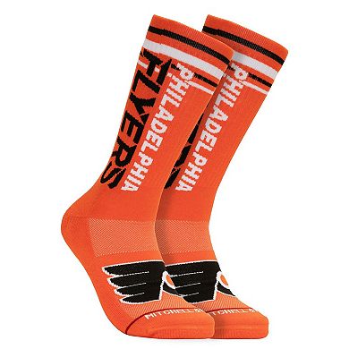 Men's Mitchell & Ness Orange Philadelphia Flyers Power Play Crew Socks