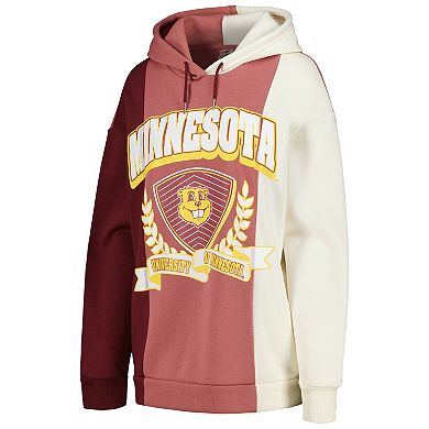 Women's Gameday Couture Maroon Minnesota Golden Gophers Hall of Fame Colorblock Pullover Hoodie