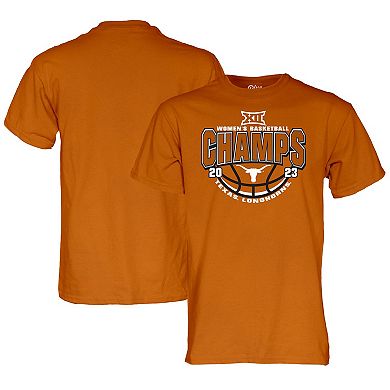 Blue 84 Texas Orange Texas Longhorns 2023 Big 12 Women's Basketball Regular Season Champions T-Shirt