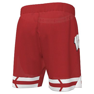 Men's Under Armour Red Wisconsin Badgers Replica Basketball Shorts
