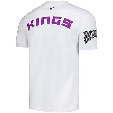 Unisex FISLL White Sacramento Kings Heritage Crest T-Shirt