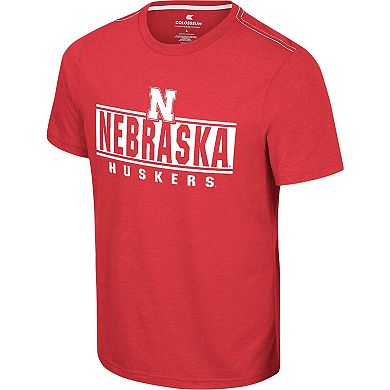 Men's Colosseum  Scarlet Nebraska Huskers No Problemo T-Shirt