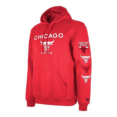 Men's New Era Red Chicago Bulls 2023/24 City Edition Pullover Hoodie