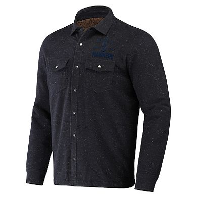 Men's Darius Rucker Collection by Fanatics Black Seattle Mariners RingstopÂ Full-Snap Shacket