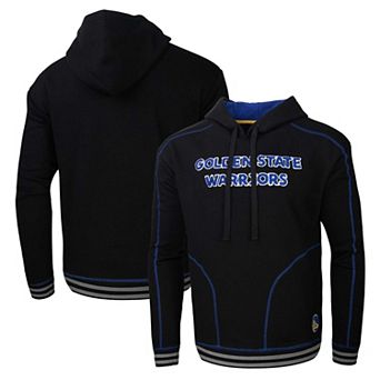 Men's Stadium Essentials Black Golden State Warriors Baseline Pullover Hoodie