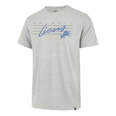 Men's '47 Gray Detroit Lions Downburst Franklin T-Shirt