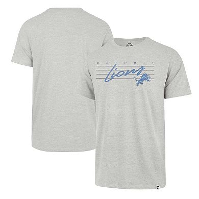 Men's '47 Gray Detroit Lions Downburst Franklin T-Shirt