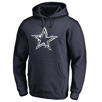 Men's Fanatics Branded Navy Dallas Cowboys Splatter Logo Pullover Hoodie