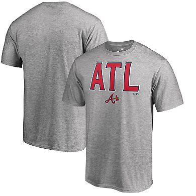 Men's Fanatics Branded Heather Gray Atlanta Braves Hometown ATL T-Shirt