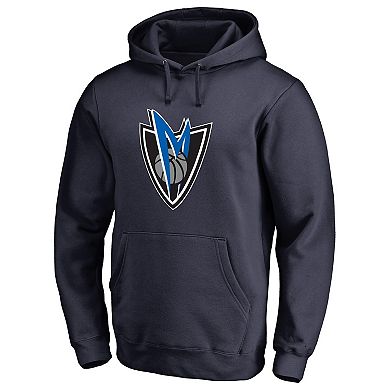 Men's Fanatics Branded Navy Dallas Mavericks Alternate Logo Pullover Hoodie