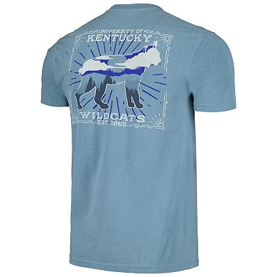 Men's Light Blue Kentucky Wildcats State Scenery Comfort Colors T-Shirt