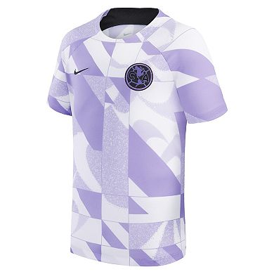 Youth Nike White Club America 2023/24 Third Academy Pro Pre-Match Top