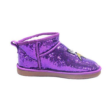 Women's Cuce Purple Minnesota Vikings Sequin Ankle Boots