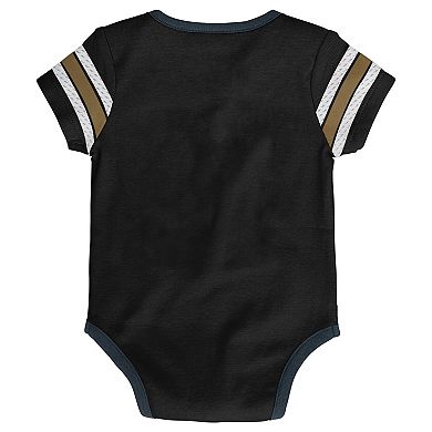 Infant Black Vegas Golden Knights Hockey Jersey Bodysuit
