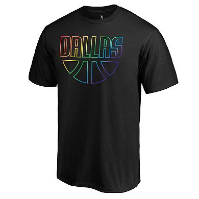 Men's Fanatics Branded Black Dallas Mavericks Team Pride Wordmark T-Shirt