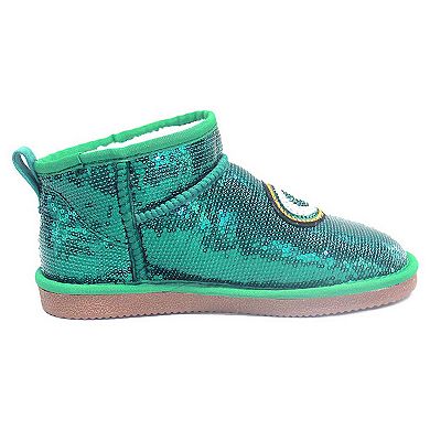 Women's Cuce  Green Green Bay Packers Sequin Ankle Boots