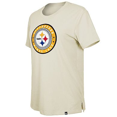 Women's New Era  Cream Pittsburgh Steelers 2023 NFL Draft T-Shirt