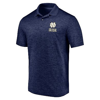 Men's Fanatics Branded Heather Navy Notre Dame Fighting Irish Primary Logo Polo