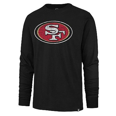 Men's '47 Black San Francisco 49ers Premier Franklin Long Sleeve T-Shirt