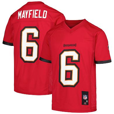Youth Baker Mayfield Red Tampa Bay Buccaneers Replica Player Jersey