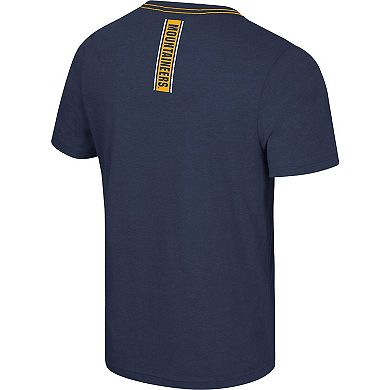 Men's Colosseum  Navy West Virginia Mountaineers No Problemo T-Shirt