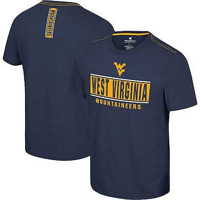 Men's Colosseum  Navy West Virginia Mountaineers No Problemo T-Shirt