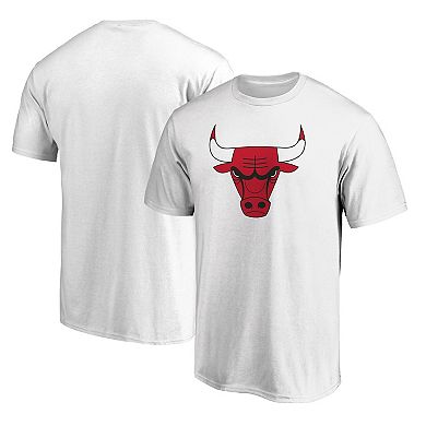 Men's Fanatics Branded White Chicago Bulls Primary Mascot Logo T-Shirt