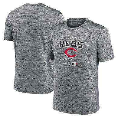 Men's Nike Anthracite Cincinnati Reds Authentic Collection Velocity Practice Performance T-Shirt