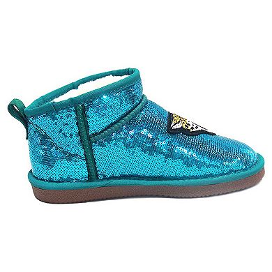 Women's Cuce Teal Jacksonville Jaguars Sequin Ankle Boots